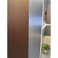 Wandpaneele Deckenpaneele Silber Metall Optik Wasserdicht, dämmend, ca.260x122cm, auch geschnitten erhältlich einfache DIY Montage Premium Qualität
