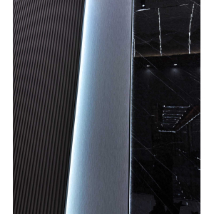 Akustikpaneele Wandpaneele Schwarz Metall Wasserdicht, Akustik dämmend, 4 Stück ca. 260x16,5cm, auch geschnitten erhältlich Premium Qualität