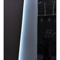 Akustikpaneele Wandpaneele Schwarz Metall Wasserdicht, Akustik dämmend, 4 Stück ca. 260x16,5cm, auch geschnitten erhältlich Premium Qualität