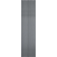 Akustikpaneele Wandpaneele Grau Gemasert Wasserdicht, Akustik dämmend, 4 Stück ca. 260x16,5cm, auch geschnitten erhältlich Premium Qualität