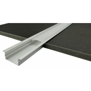LED Leiste Aluminium Profil Silber Eloxiert, 2m U...