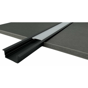 LED Leiste Aluminium Profil Schwarz Eloxiert, 2m U...