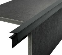 Aluminium Profil Außenecke Schwarz Eloxiert, 2m VV...