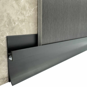 Sockelleiste LED Leiste Aluminium Profil Schwarz...