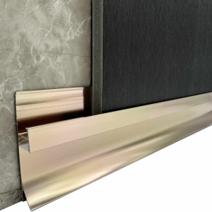 Sockelleiste LED Leiste Aluminium Profil Rose-Gold...